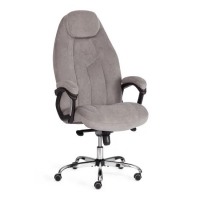 Кресло BOSS Lux флок серый 29